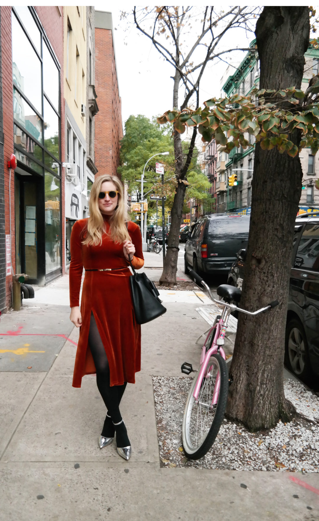 Asos velvet midi dress