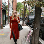 Asos velvet midi dress