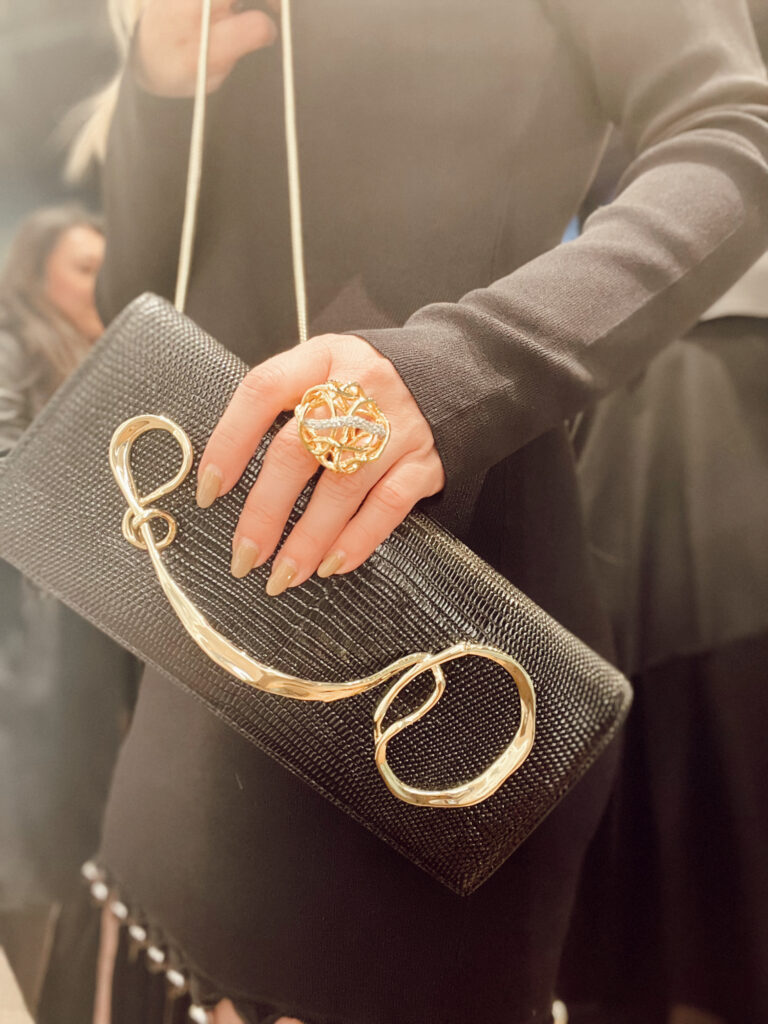 Alexis Bittar jewelry and purses