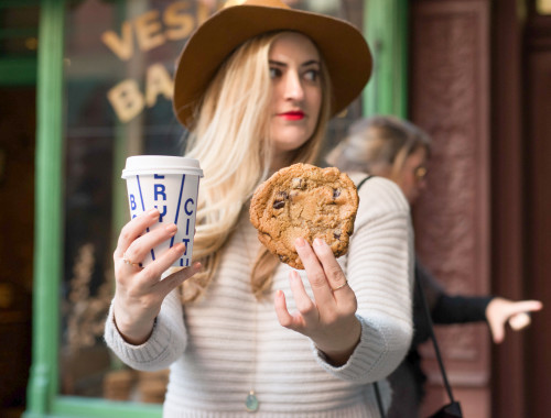 City Bakery coffee and cookies