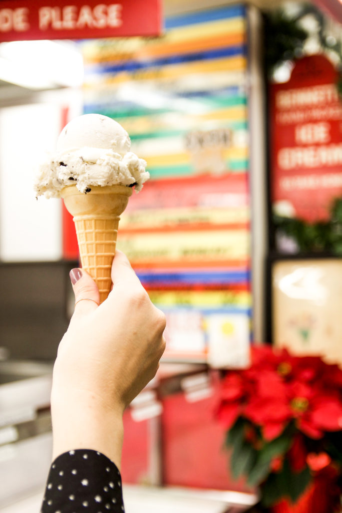 ice cream at the Grove in LA