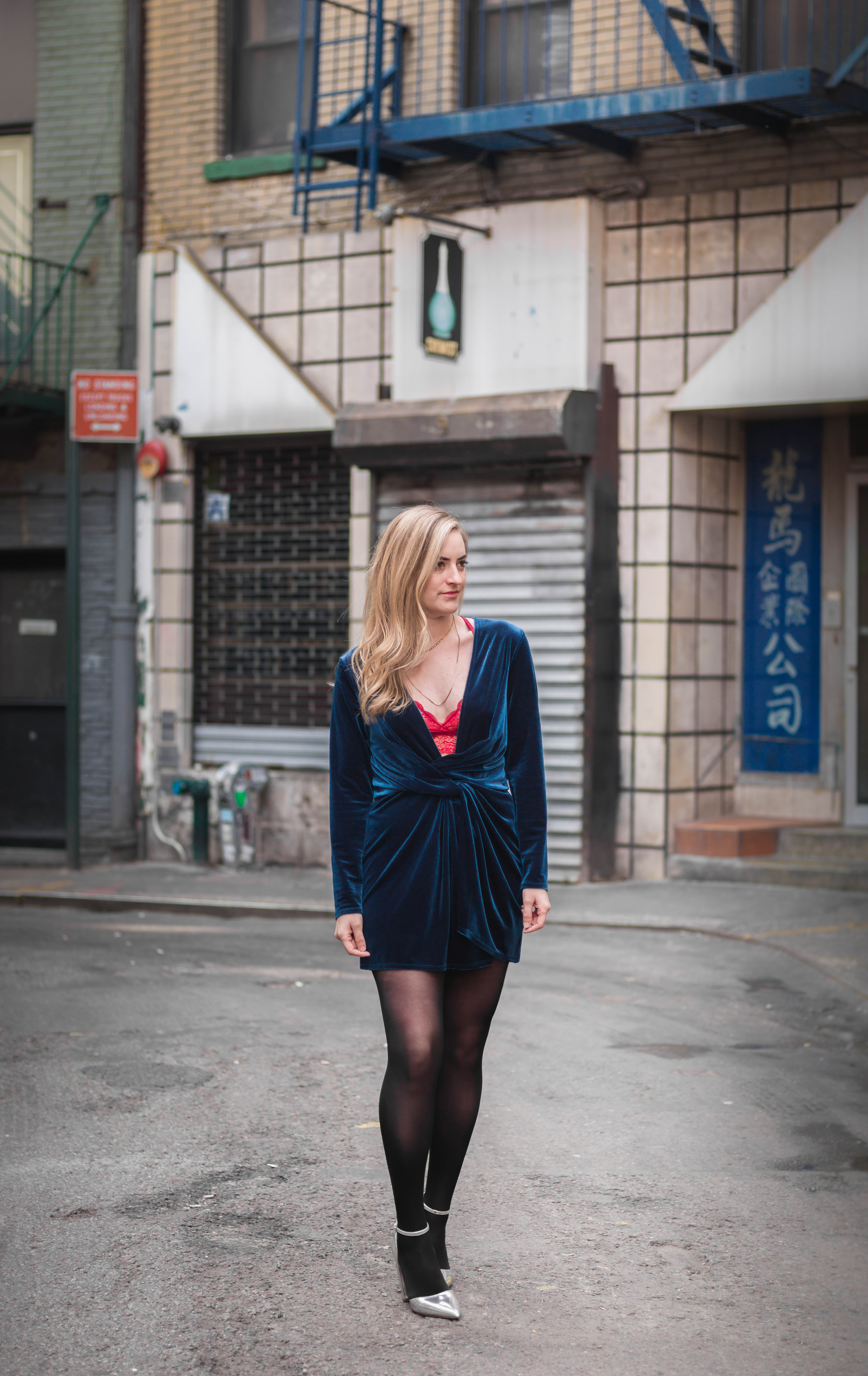 Velvet dresses for the holidays