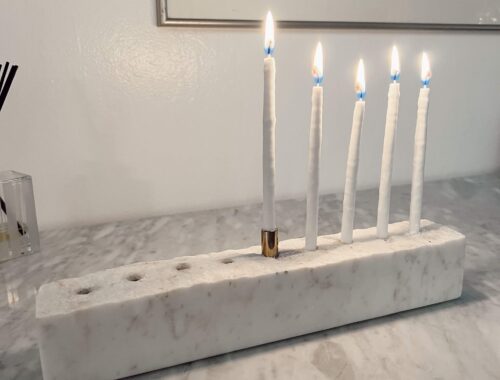 menorahs from west elm