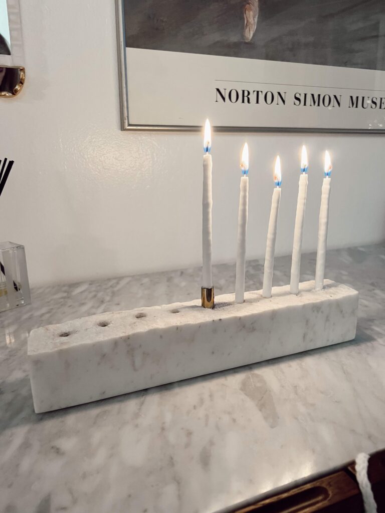 menorahs from west elm