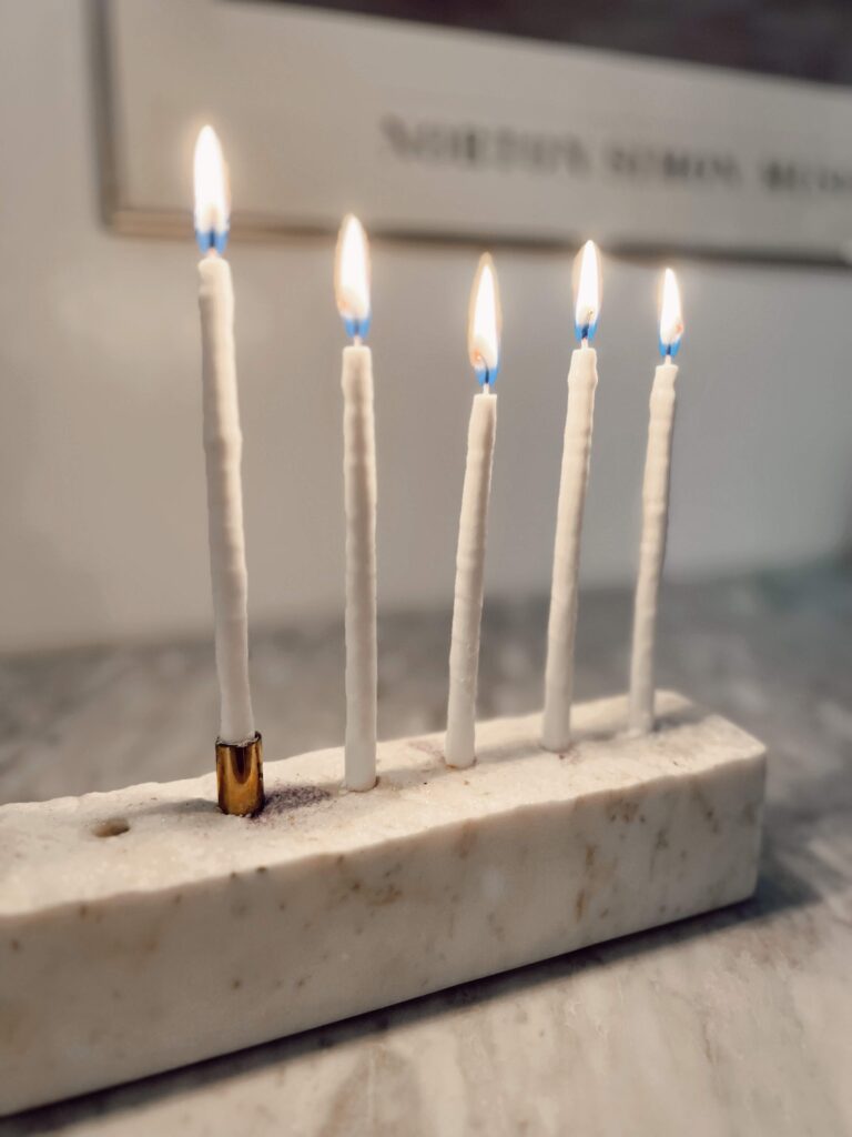 Menorahs from West Elm