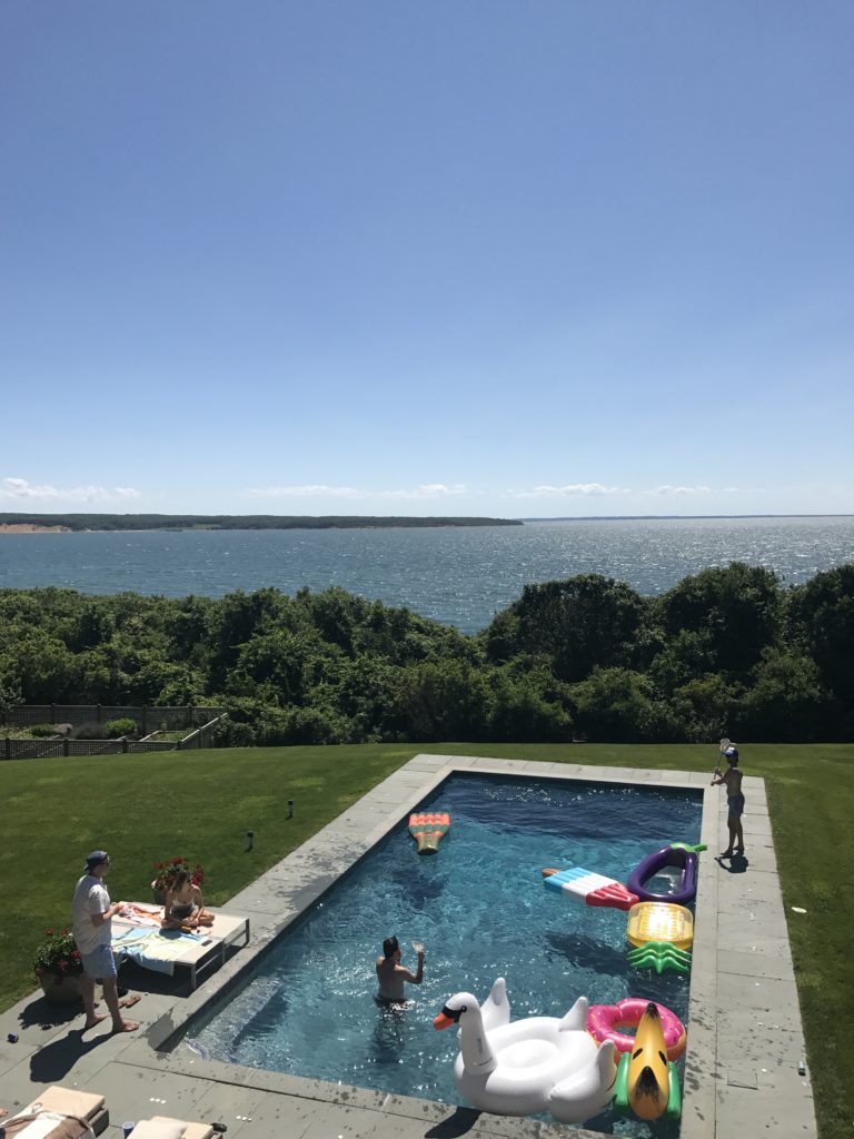 Pool oceanside in the Hamptons
