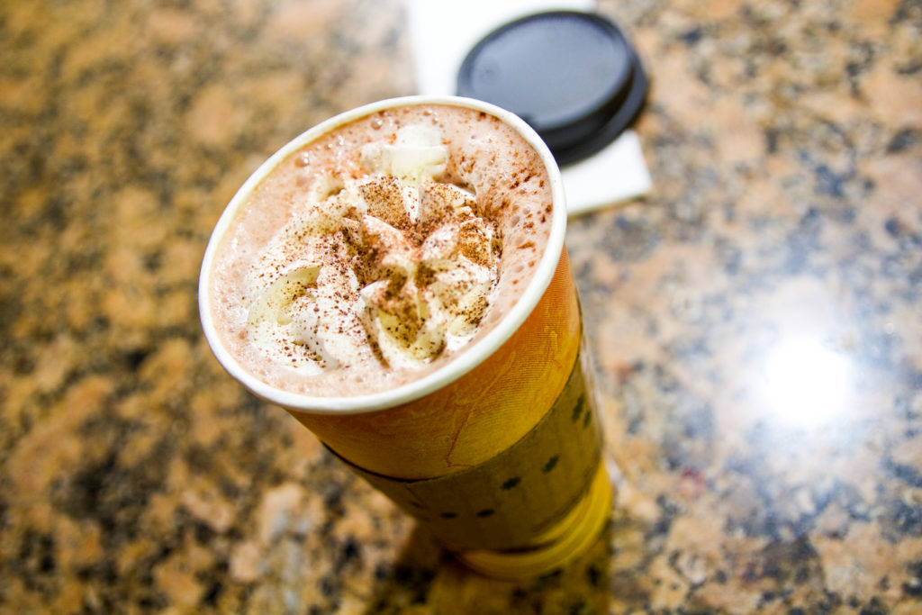 hot chocolate from the grove in Los Angeles